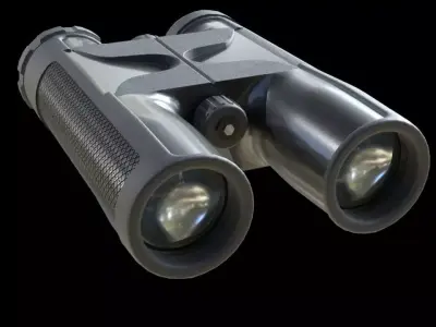 police binoculars 3D model