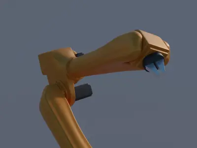 Industrial robot Low-poly 3D model buy