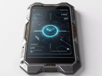 Sleek SciFi Data Pad 3D model