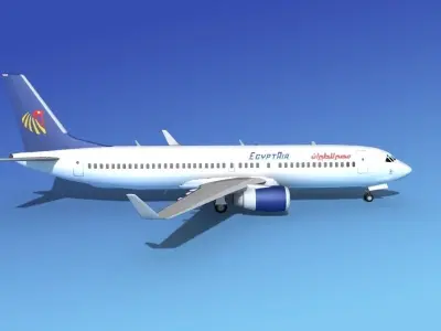 Boeing 737-800 Egypt Air 3D model