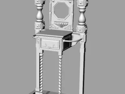 Dolls House Miniature Victorian Hall Umbrella Stand 3D print model
