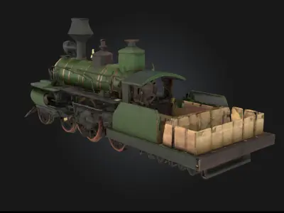 Steam Locomotive Model  Timeless Power of the Iron Horse 3D model