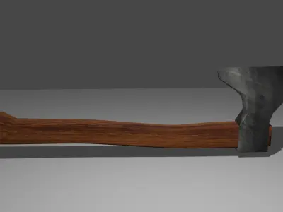Melee weapon - axe Low-poly 3D model