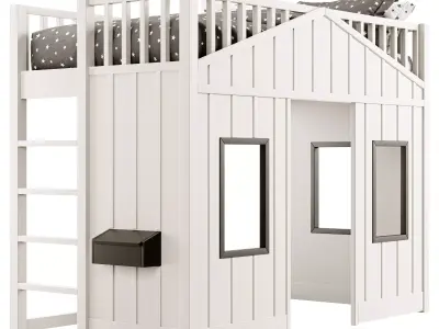 Modern Farmhouse Loft 3D model
