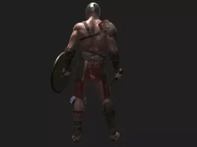 Gladiator Low-poly 3D model purchase