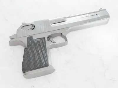 50 Cal Desert Eagle Free 3D Gun Model Free 3D model