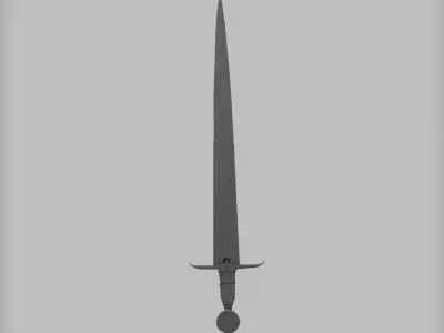 Medieval Sword 3D model Low-poly 3D model purchase