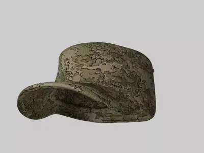 US Military Cap Package Low-poly 3D model
