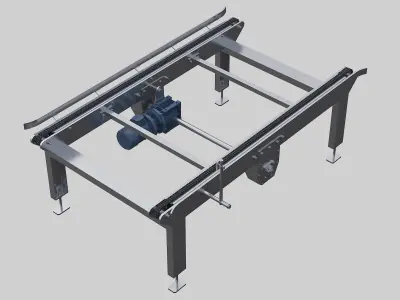 Chain conveyor 3D model purchase
