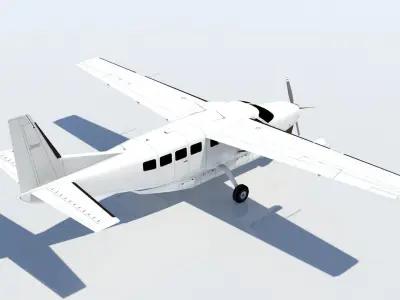 Cessna C208 CARAVAN Static Low-poly 3D model