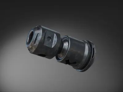 muzzle brake  vol9 3D model