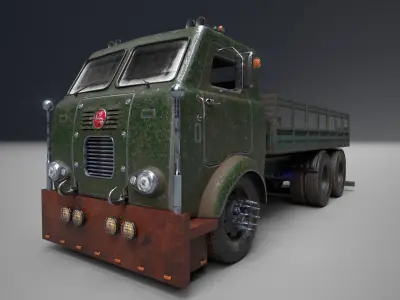 Truck Old Low-poly 3D model