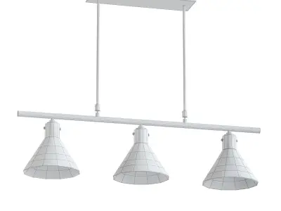 GLASS INDUSTRIAL LAMP 3D model