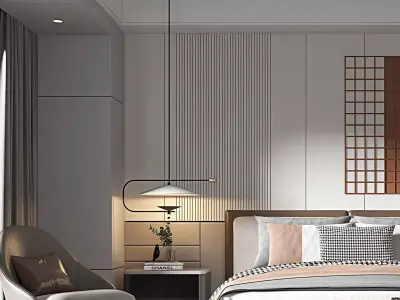Bedroom interior 03 3D model