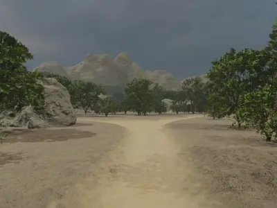 Old West Town 3D model
