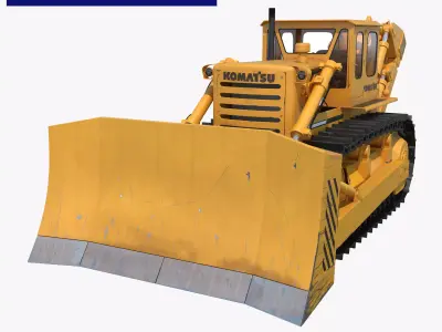 Bulldozer Komatsu 3D model