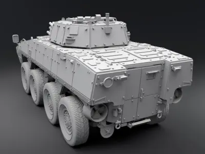 KTO Rosomak Scale model  3D print model