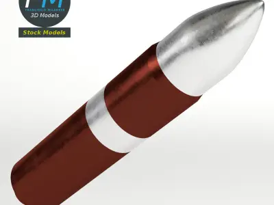 Stylized Poseidon C3 missile 3D model