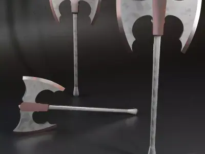 Mk Axe Lowpoly 040 Free 3D model
