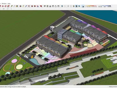 Sketchup Kindergarten B2 3D model