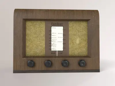 1930s Radio Low-poly 3D model