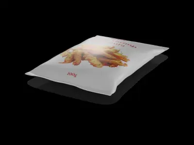Dried fish and seafood Dried Shrimp Tempura Low-poly 3D model