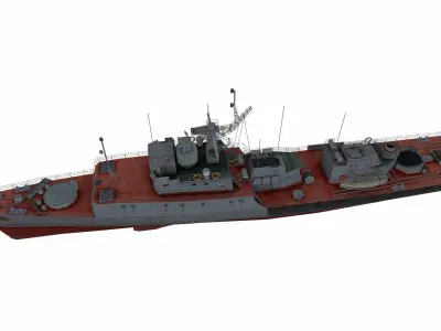 Grisha-class corvette Low-poly 3D model
