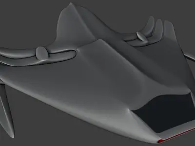Alien Spaceship Low-poly 3D model buy