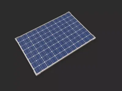 Solar Panels Low-poly 3D model purchase
