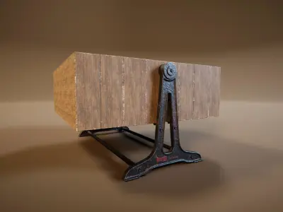 Coffee Table 7 Low-poly 3D model