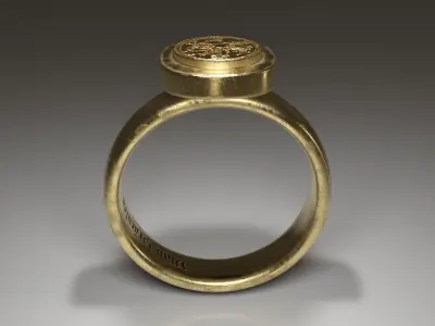 Dracula ring Low-poly 3D model