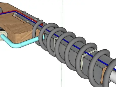 AIRGUN with MAGNETIC CHAMBER AMPLIFIED Free low-poly 3D model