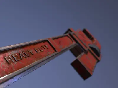 Wrench Game Ready Low-poly 3D model purchase