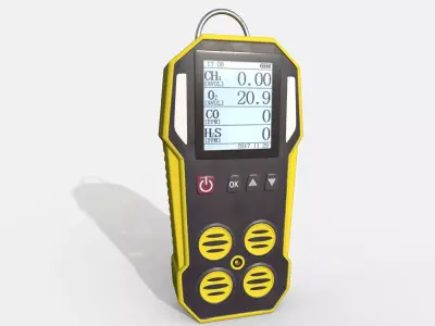 Gas Detector Low-poly 3D model buy