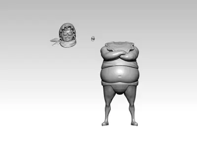 SENOR PINK - ONE PIECE - 3D MODEL - SPLIT PART 3D print model