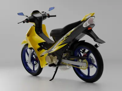 2000 - Yamaha 125Z 3D model