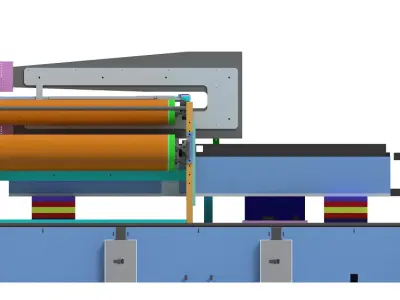 Laser Online Thickness Measurement for Battery Electrode Sheet 3D model