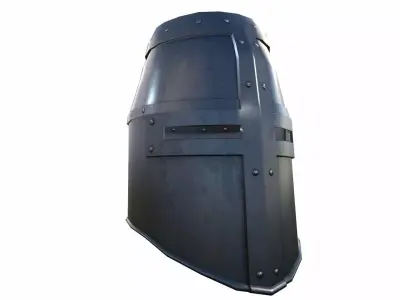 Crusader Helmet Low-poly 3D model purchase