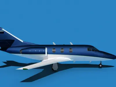 Dassault Falcon 10 V07 3D model