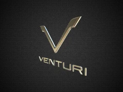 Venturi Logo 3D model by 3dlogoman
