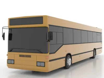 Mercedes-Benz O405N Low Low-poly 3D model