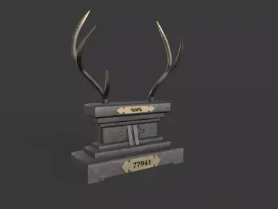 Sword Stand V1 Low-poly 3D model