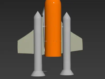 Space Ship Low-poly 3D model shop