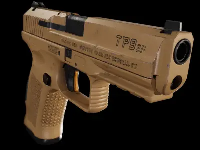 Canik TP9SF Low-poly 3D model