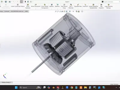 dc motor 3D model purchase
