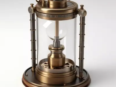 Vintage Steampunk Industrial Device 3D model