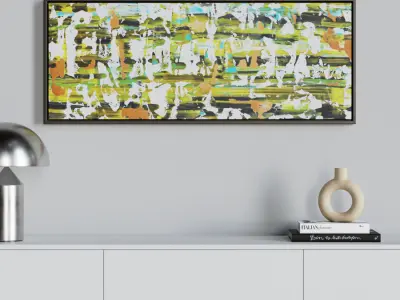  Composition No. 414 Expressionist Wall Art Model 