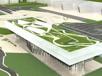 Museum Building 3D model 8