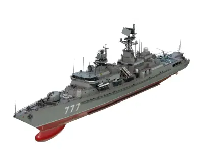 Russian Navy Neustrashimyy-class frigate Project 11540 3D model