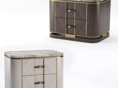 Ashi Bedside Table 3D model